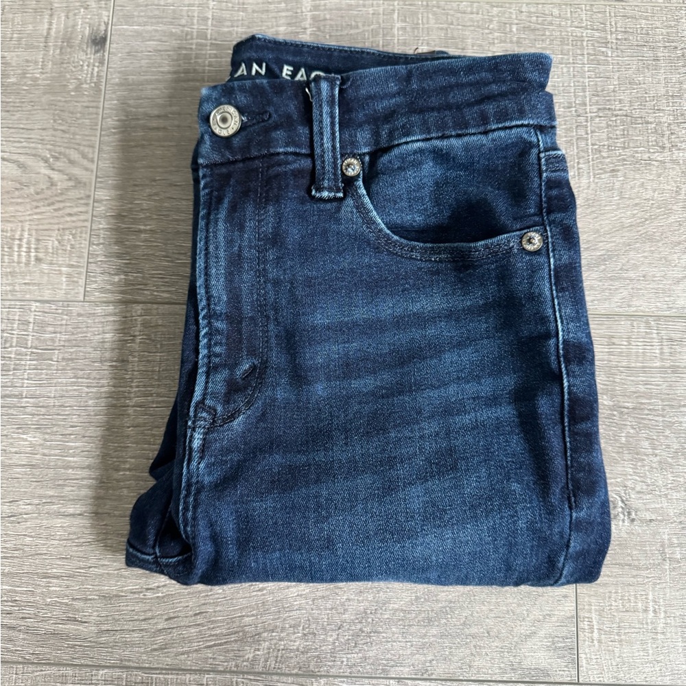 AE dark wash jeggings size small
